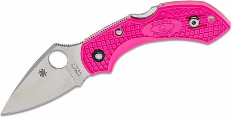 Spyderco Dragonfly 2 Pink kapesní nůž 5,8 cm, satin, růžová, FRN