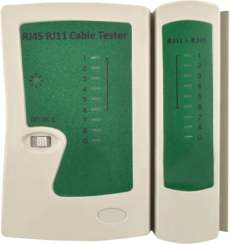 Tester RJ45/RJ11 pro rychlou diagnostiku