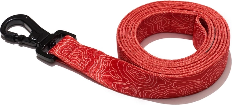 Explorer Dog vodítko Vrstevnice červené L 170 × 2,5 cm