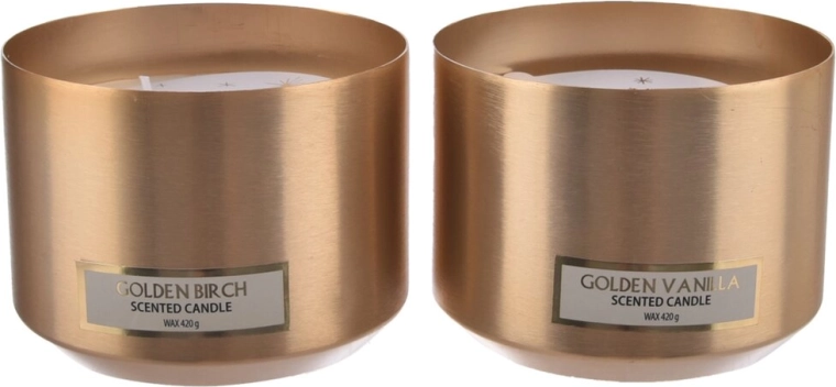 Vonná svíčka v plechové dóze Christmas zlatá 515 g