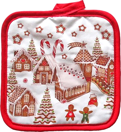 Podložka pod hrnec Toro Perníková vesnička 17 × 17 cm