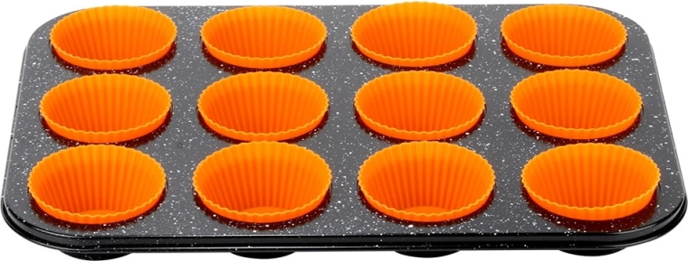 12 silikonových košíčků pro opakované použití