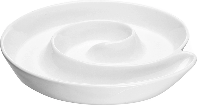 Regular porcelánová servírovací miska „šneček“ 20 cm krémová