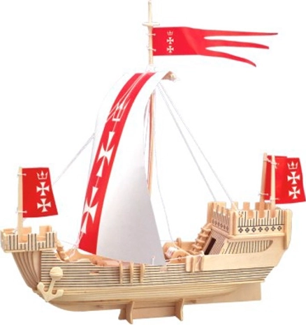Woodcraft dřevěné 3D puzzle loď Koga