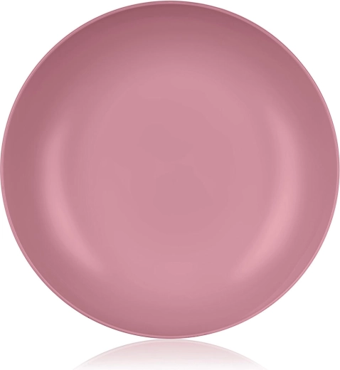 Hluboký talíř 22 cm Culinaria tmavě růžový plast
