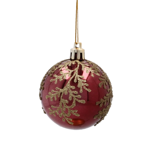 Luxusní burgundská barva se zlatým dekorem