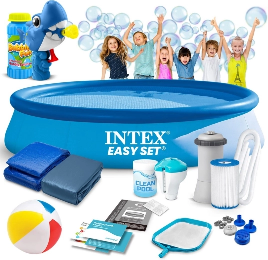 Zahradní rozkládací bazén 366 × 76 cm set 16v1 INTEX