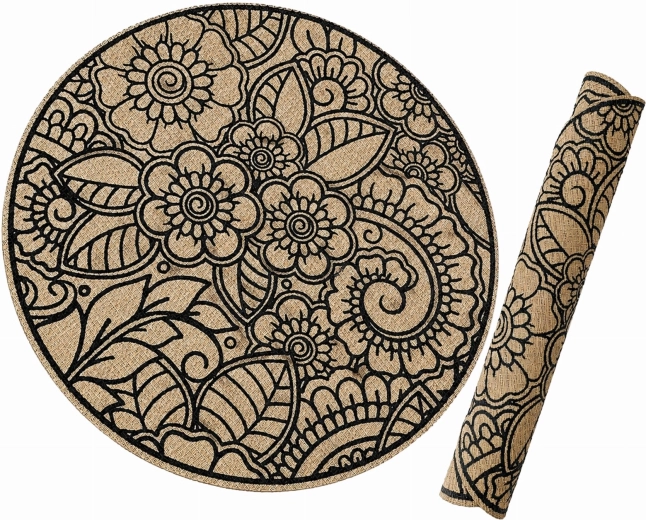 Kulaté boho prostírání na stůl 38 cm - 1 kus