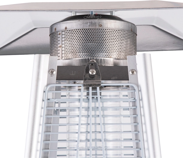 Viditelný spirálový plamen v křemenné trubici