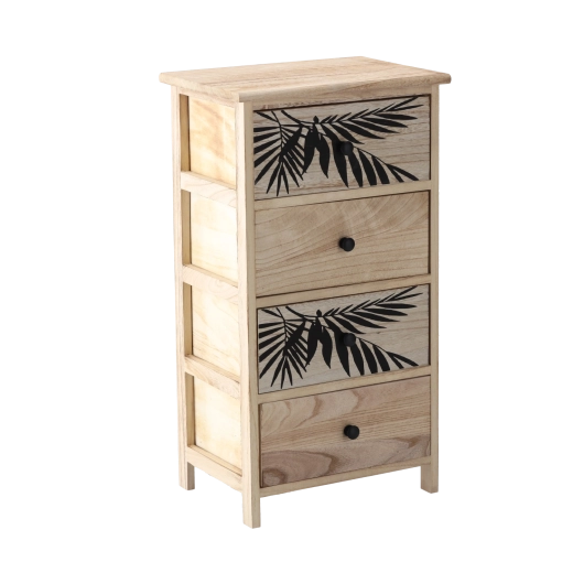 Komoda ZOFIA se 4 zásuvkami 40 × 29 × 73 cm