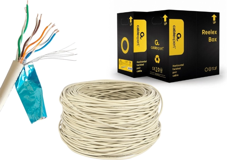 Stíněný FTP kabel Cat 5e CCA 305 m