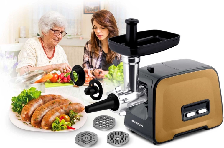 Bohaté příslušenství pro mletí, klobásy a kibbeh