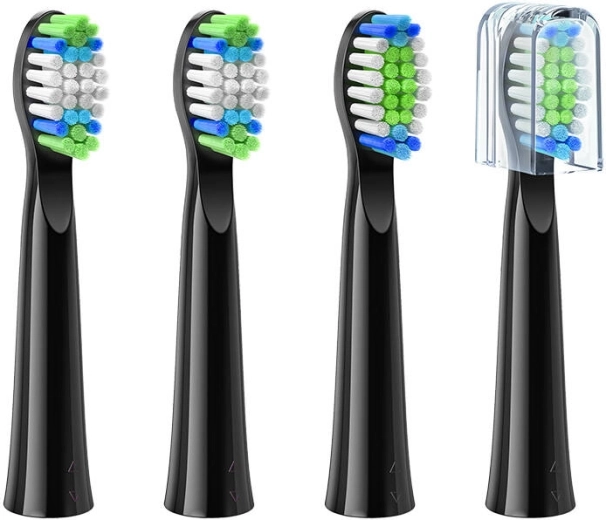 Náhradní hlavice pro elektrický kartáček Bitvae D2 – černé (4 ks)