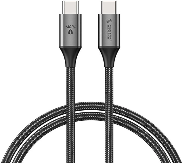 Orico USB‑C kabel 100W USB‑C na USB‑C, černý