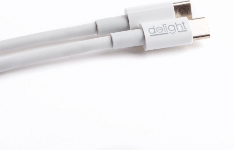 Datový a nabíjecí kabel USB-C na USB-C, 1 m, bílý