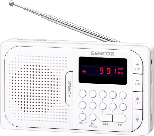 Přenosné rádio Sencor SRD 216 WH s Bluetooth