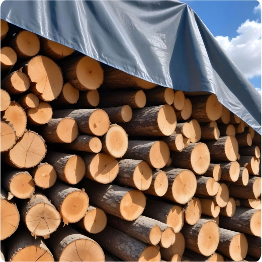 100% vodotěsná ochrana pro dřevo, stroje i náklad