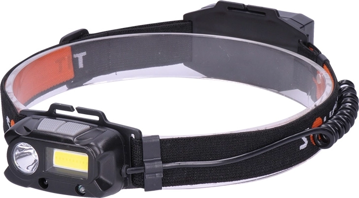 Solight nabíjecí LED čelovka 3 W + COB, 150 + 60 lm, Li-Ion - 1 kus