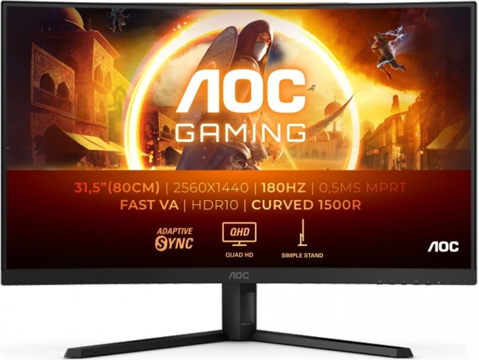 Zakřivený herní monitor AOC CQ32G4VE 31,5" QHD 180Hz