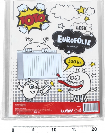 Transparentní závěsný obal na dokumenty A4 - lesk