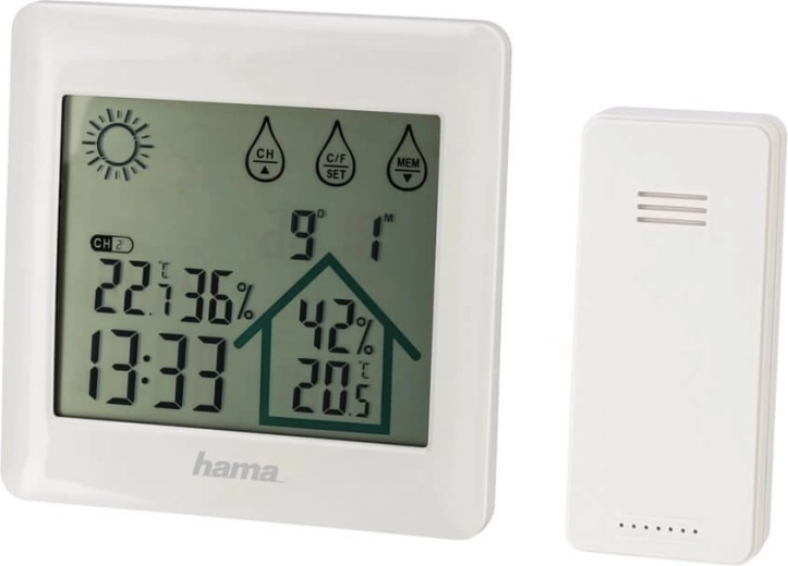 Digitální meteorologická stanice Action Bílá