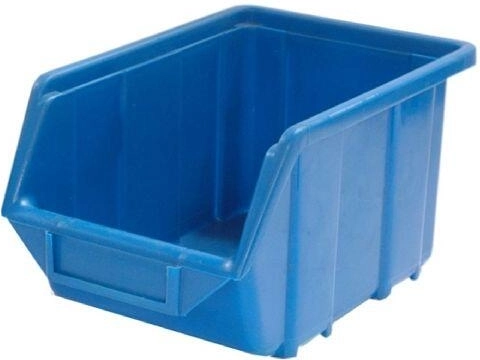 Ukládací bedna zkosená 165 × 110 × 75 mm, nosnost 2 kg, plast