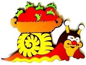 Šneček s košíčkem – barevná pohoda