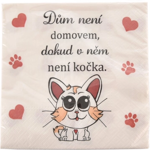 Ubrousky Cat home 33 × 33 cm, 20 ks