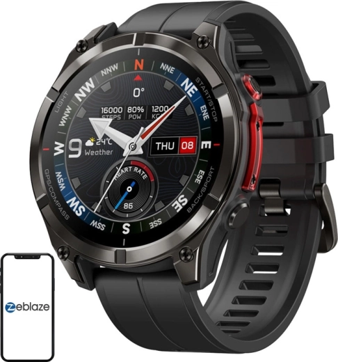 Zeblaze Stratos 4 Pro chytré outdoorové hodinky černé