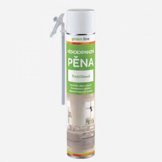 Montážní pěna nízkoexpanzní trubičková 750 ml GREEN LINE