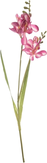 Umělá květina Frézie růžová 54 cm