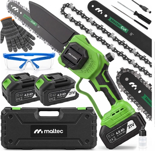 MalTec aku řetězová pila MasterCut 8" 1050 W - 1 kus