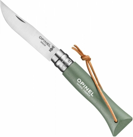 Opinel N°06 Trekking kapesní nůž, šalvějově zelený, 7 cm