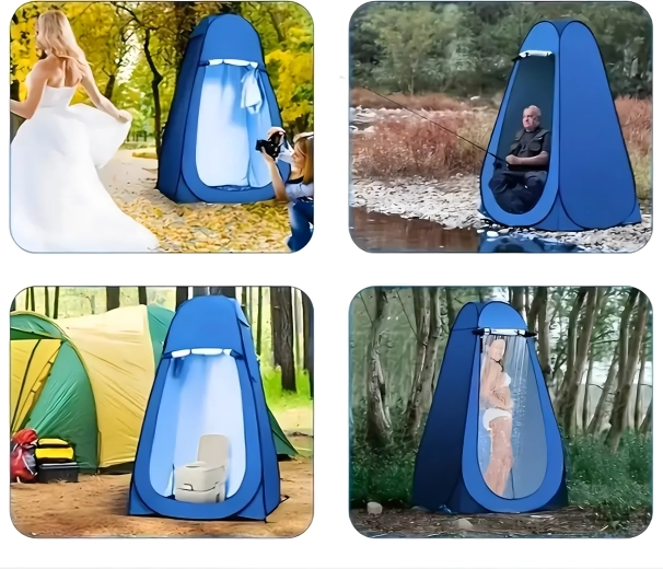 Soukromí pro převlékání, sprchu i WC