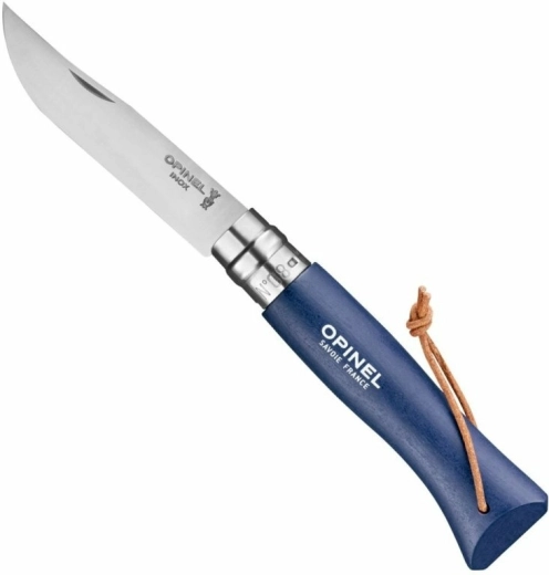 Opinel N°08 Trekking kapesní nůž tmavě modrý, bukové dřevo 8,5 cm