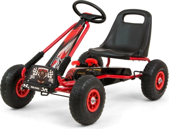 Šlapací motokára THOR – červená