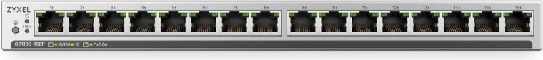 Zyxel GS1100-16EP gigabitový switch s PoE+ (16 portů)