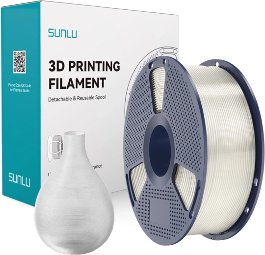 PETG filament Sunlu – Průhledná