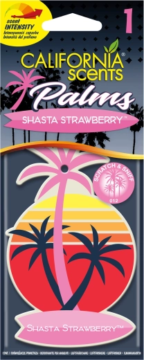 Závěsná vůně do auta California Scents Palm Shasta Strawberry