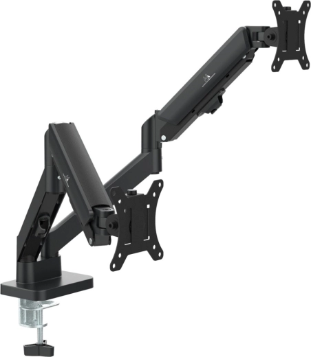 Dvojitý držák na monitory 17–32" s plynovým ramenem MACLEAN MC-134 (2–10 kg)