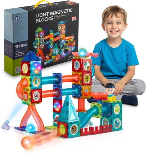 Ricokids svítící magnetická stavebnice 150 dílků