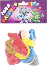 Nafukovací balónky metalické - 10 ks