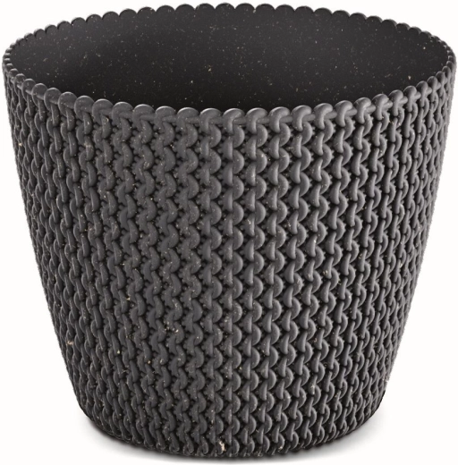 Květináč Splofy Eco Wood 18,7 cm – antracit