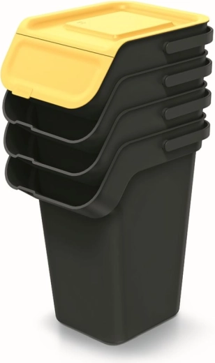 Barevně odlišená víka pro rychlé třídění