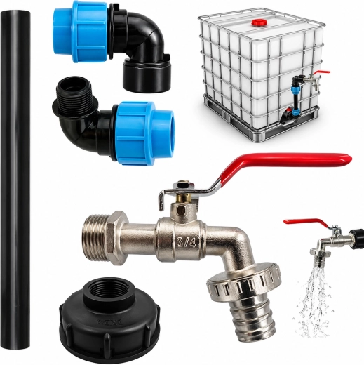 Kompletní připojovací set pro IBC (Mauser)