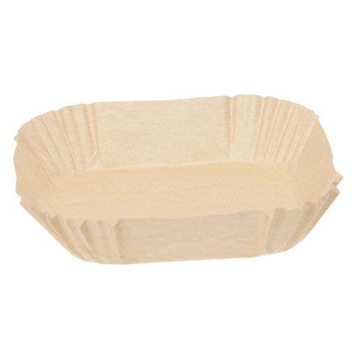 Papírové čtvercové vložky do horkovzdušné fritézy 16 × 4,5 cm, 50 ks