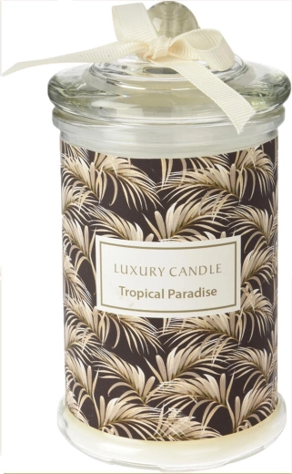 Stylová skleněná dóza s víčkem