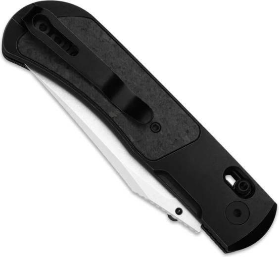 Titanová rukojeť s karbonovým inlay a deep carry klipem
