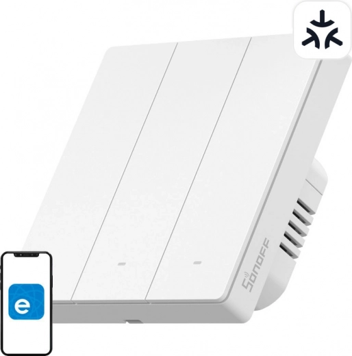 sonoff m5 matter chytrý nástěnný vypínač 3kanálový