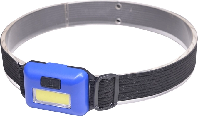 Solight LED čelová svítilna 3 W COB modrá